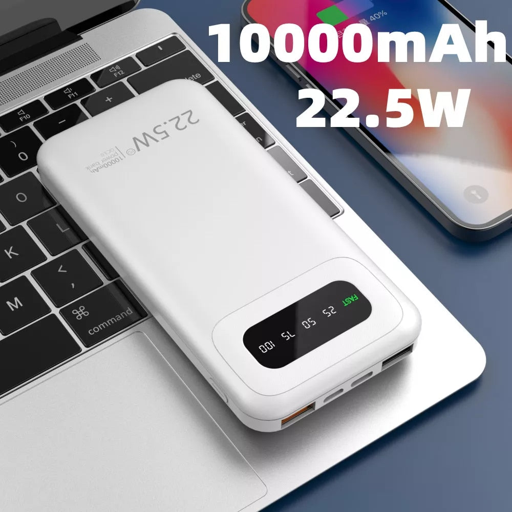 Portable Power Bank with 22.5W and 10000mAh