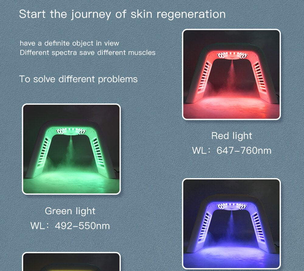 7 Color LED Facial Mask PDT Light Therapy